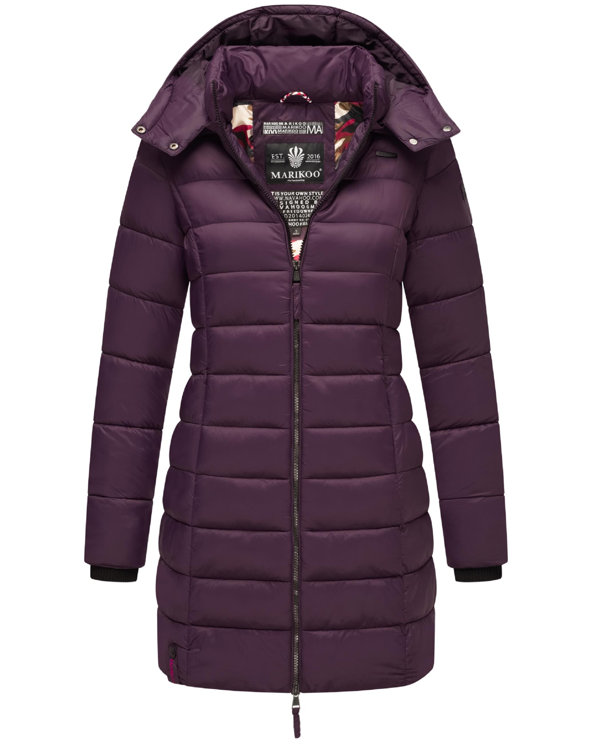 MARIKOO Зимно палто 'Abendsternchen' в лилав: отпред