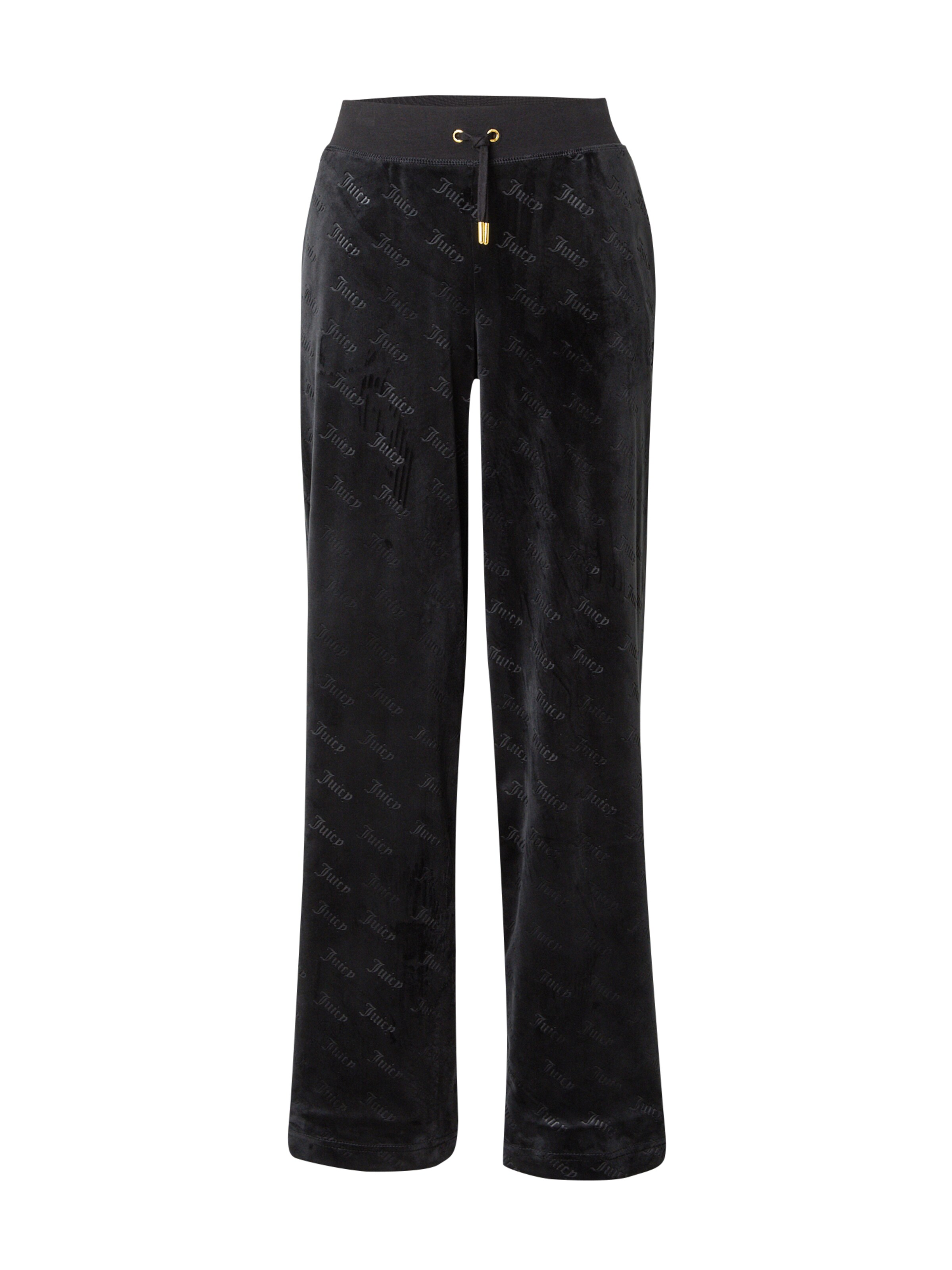 Juicy Couture Zvonové kalhoty Kalhoty 'Neve' – černá: přední strana