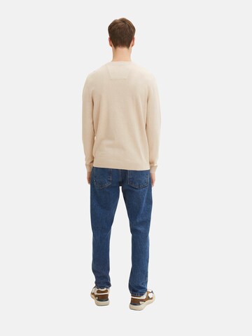 TOM TAILOR Regular Fit Pullover in Beige