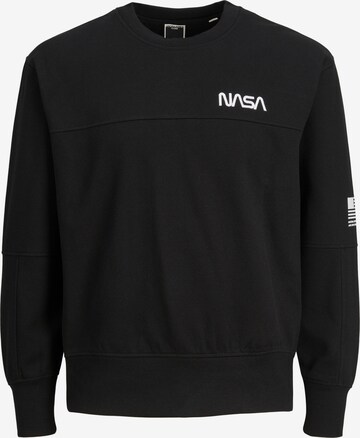 JACK & JONES - Sudadera 'Nasa' en negro: frente