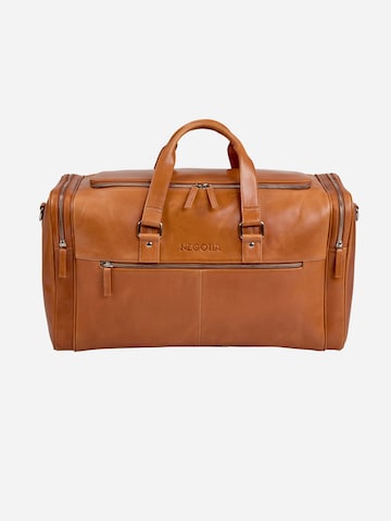 NEGOTIA Leather Weekender 'Alpha' in Braun: Vorderseite