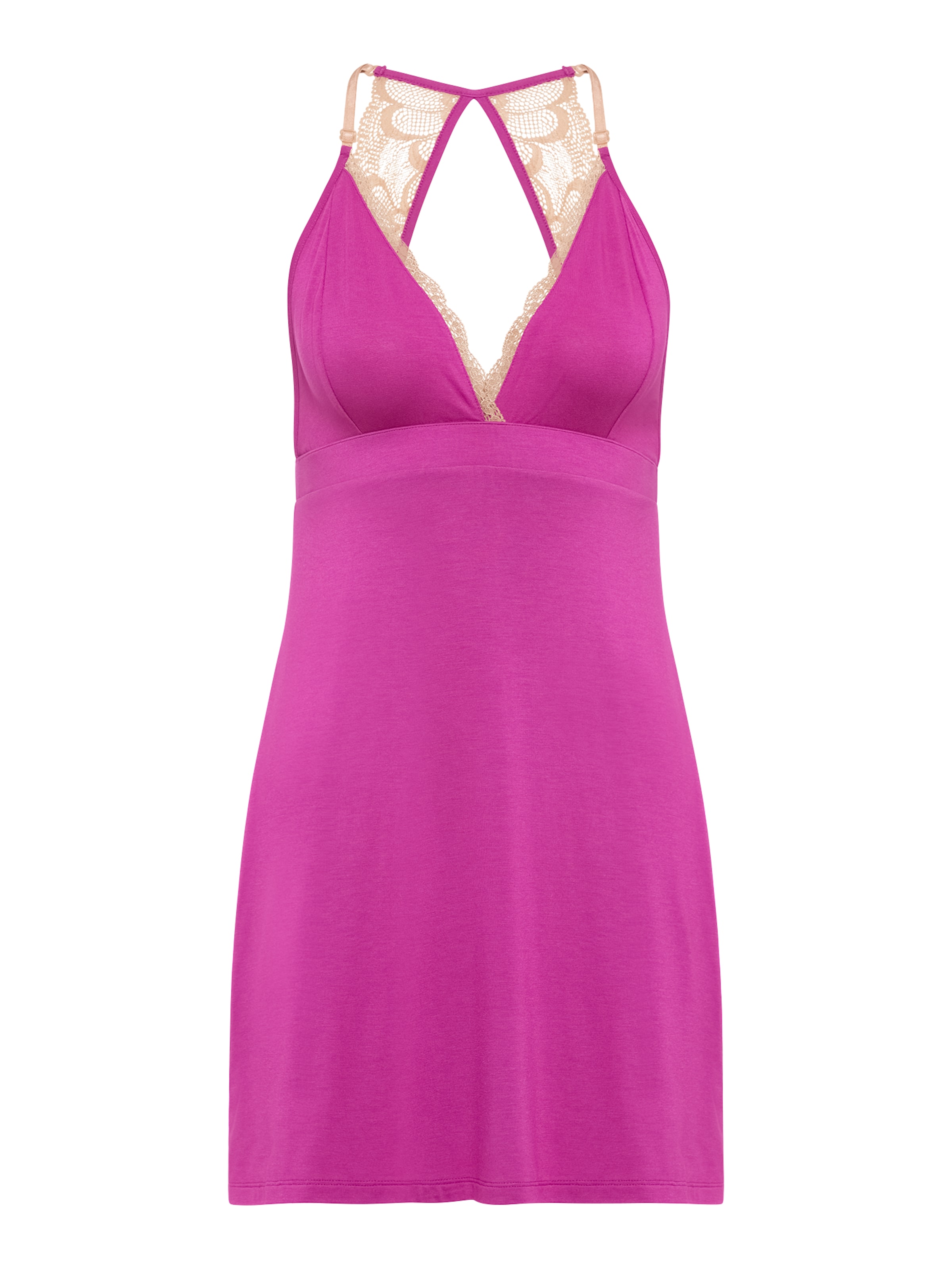 LASCANA Negližé 'Lovly Nights' – pink: přední strana