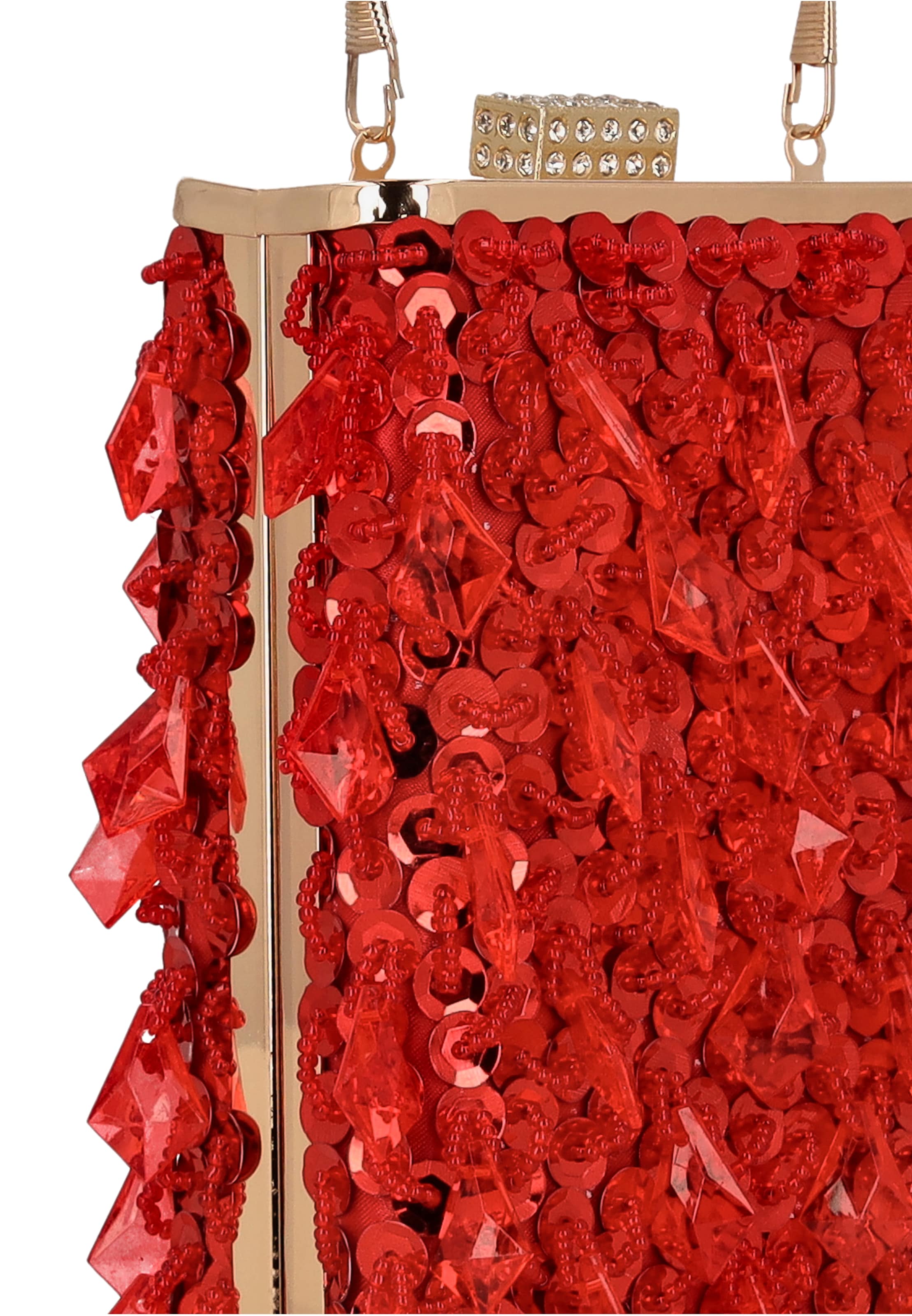 faina - Bolso de noche en rojo