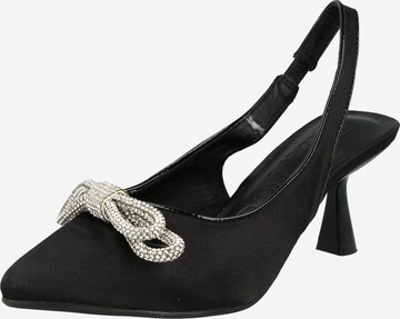 Bianco Slingpumps 'PRETTY' in Zwart: voorkant