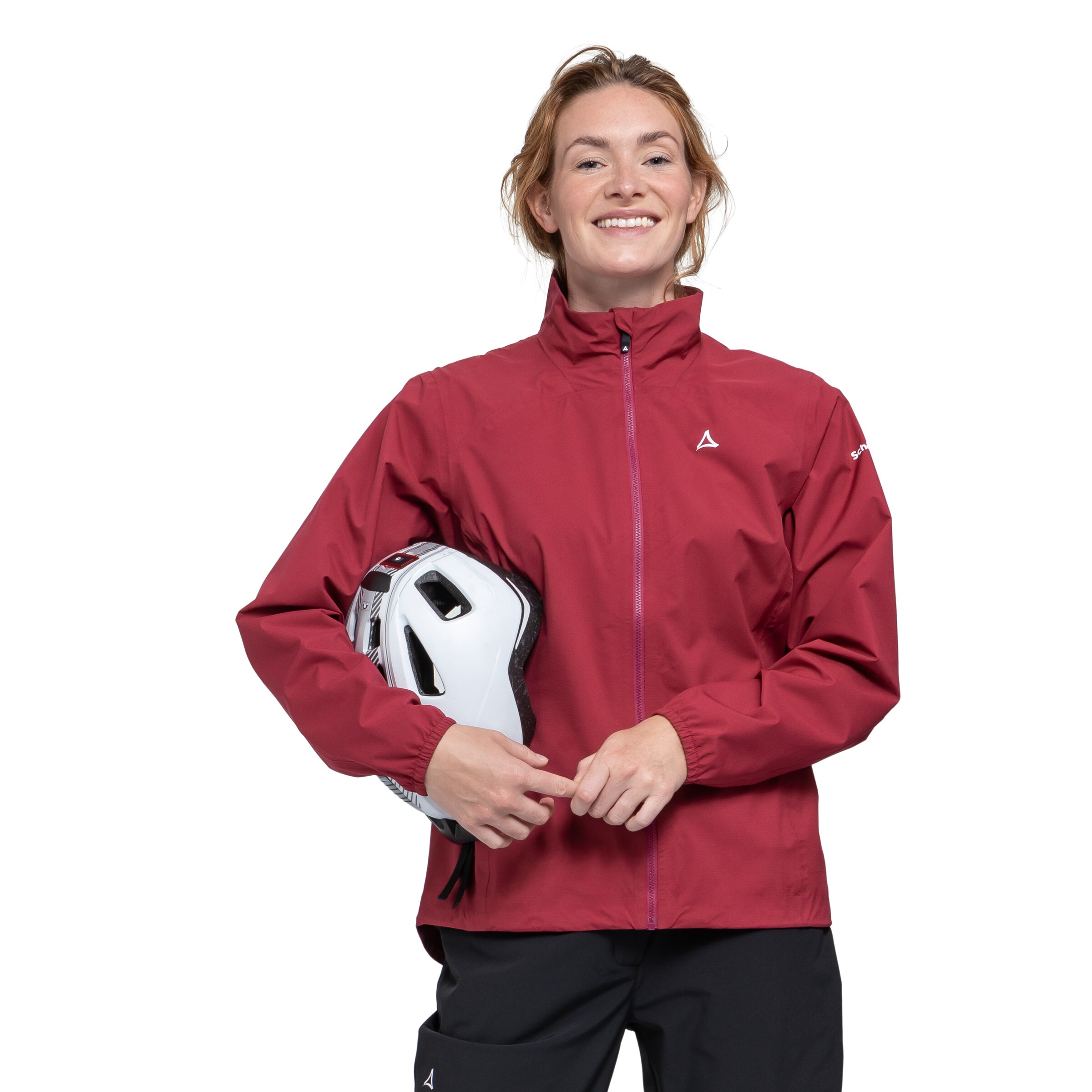 Schöffel Athletic Jacket in Red: front