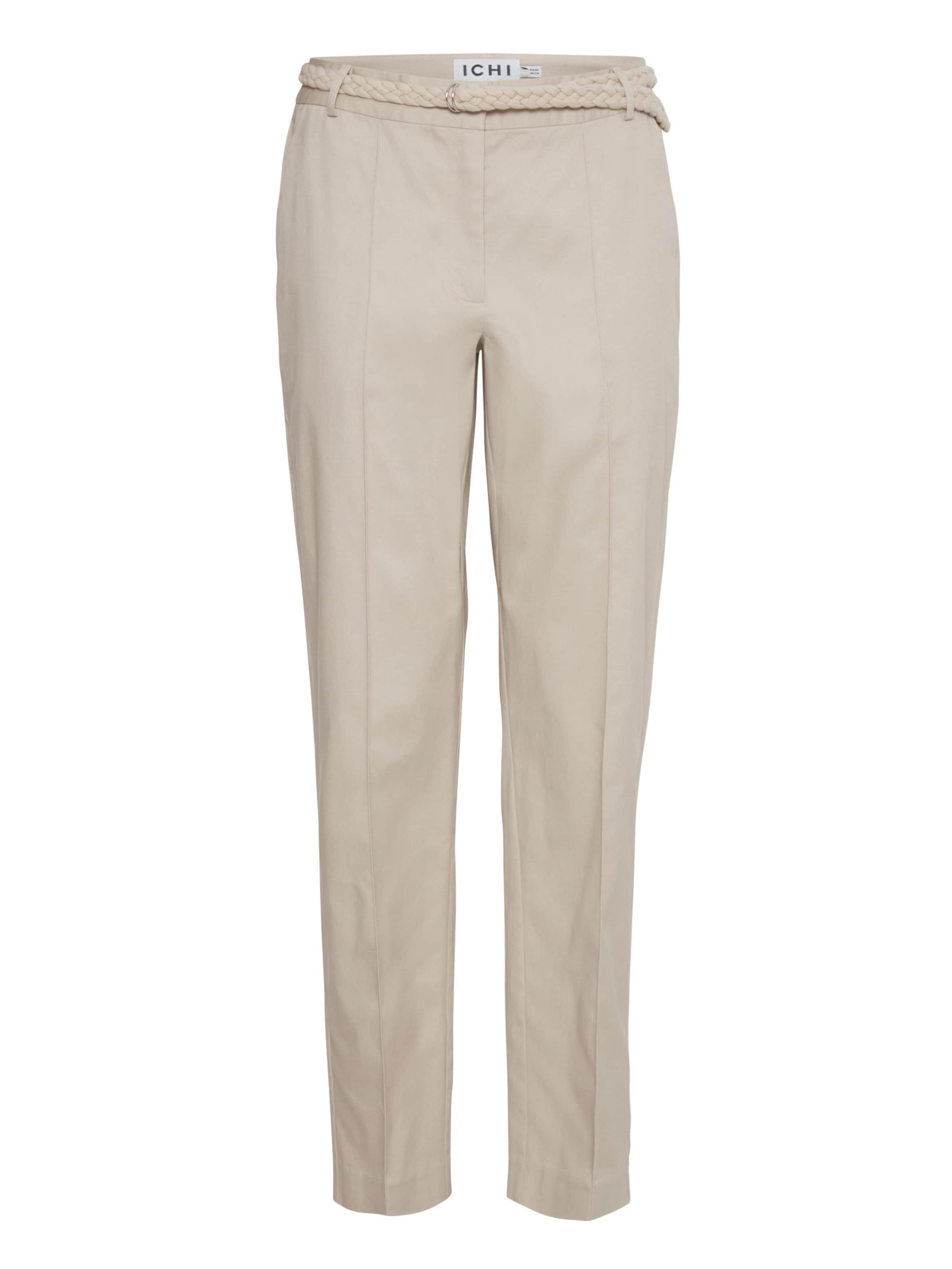 ICHI Regular Pantalon 'Ulani' in Beige: voorkant