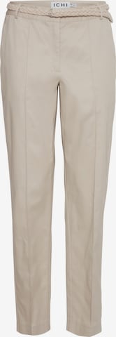 ICHI Regular Pantalon 'Ulani' in Beige: voorkant