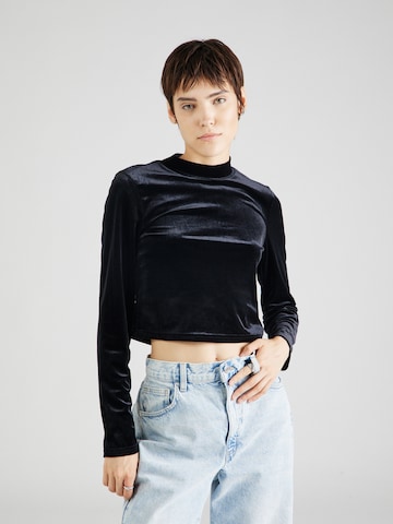 PIECES Shirt 'SACHA' in Black: front
