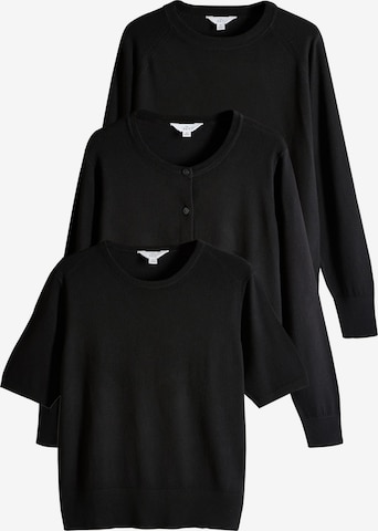 melns The Set T-Krekls: no priekšpuses