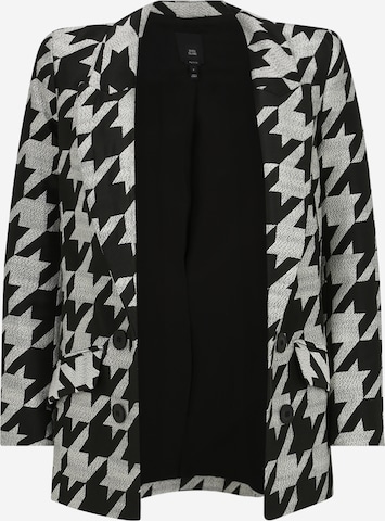 River Island Petite Blazer in Black: front