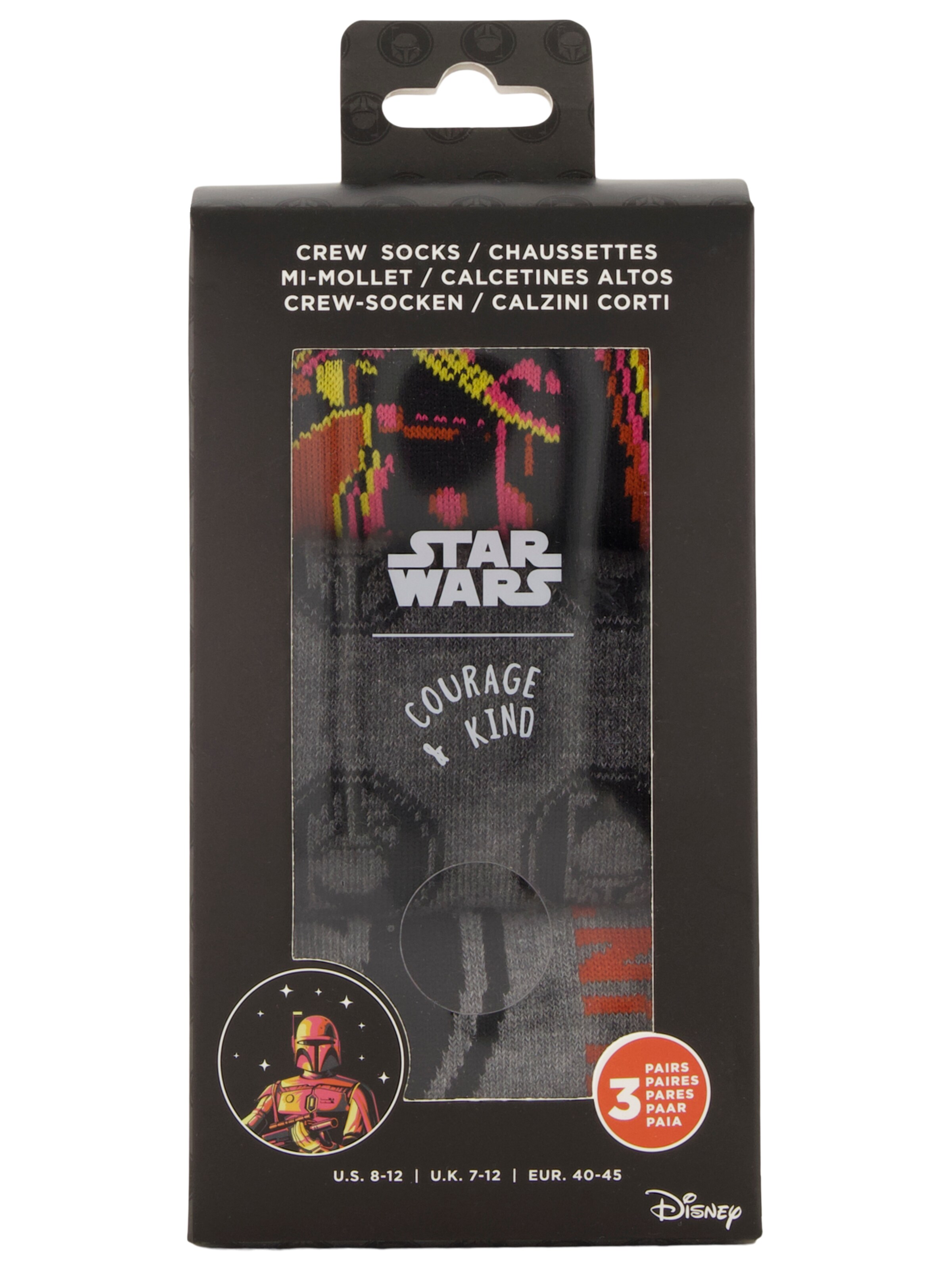 Chaussettes 'Star Wars' DISNEY en gris