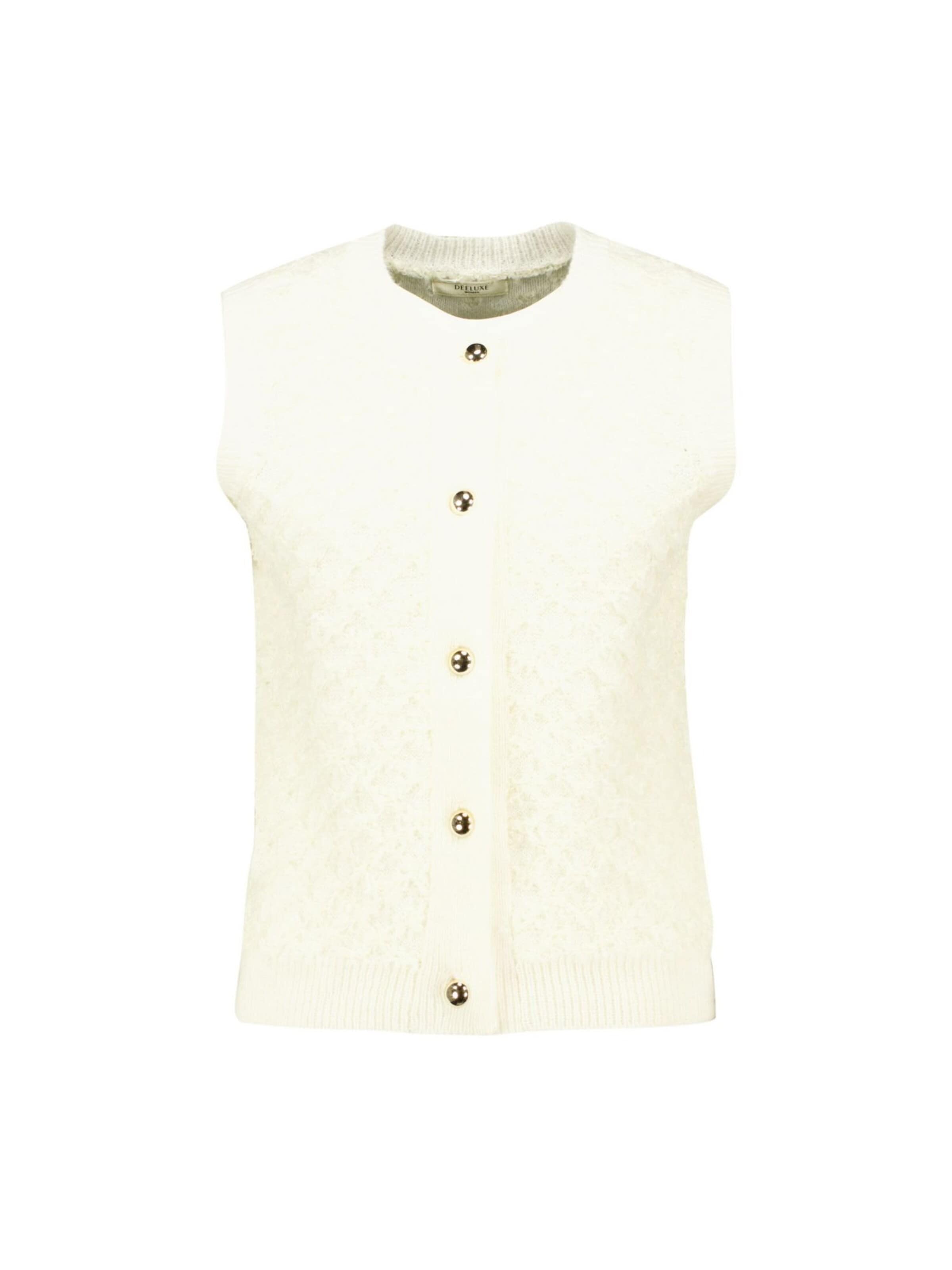 Cardigan Deeluxe en blanc : devant