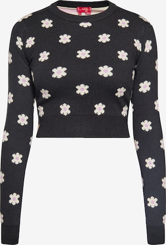 Pull-over swirly en noir : devant