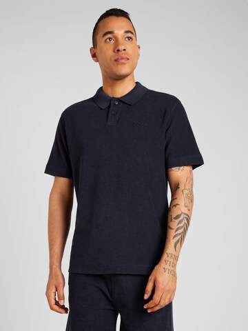 BOSS Shirt 'Pe Towel' in Blauw: voorkant