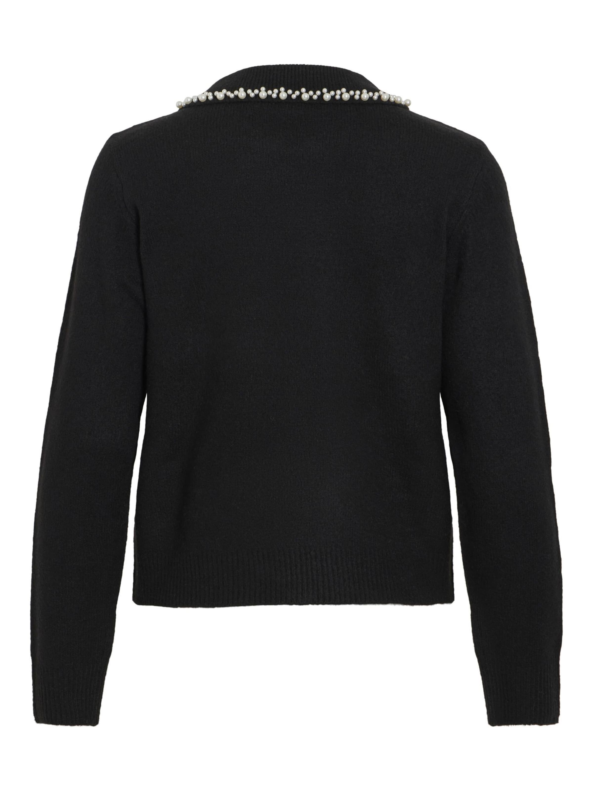 VILA Pulover | črna barva