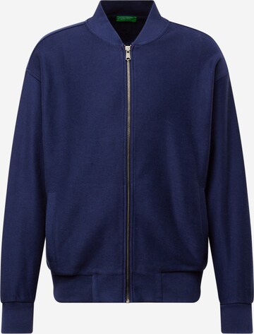 UNITED COLORS OF BENETTON Sweatjacke in Blau: predná strana