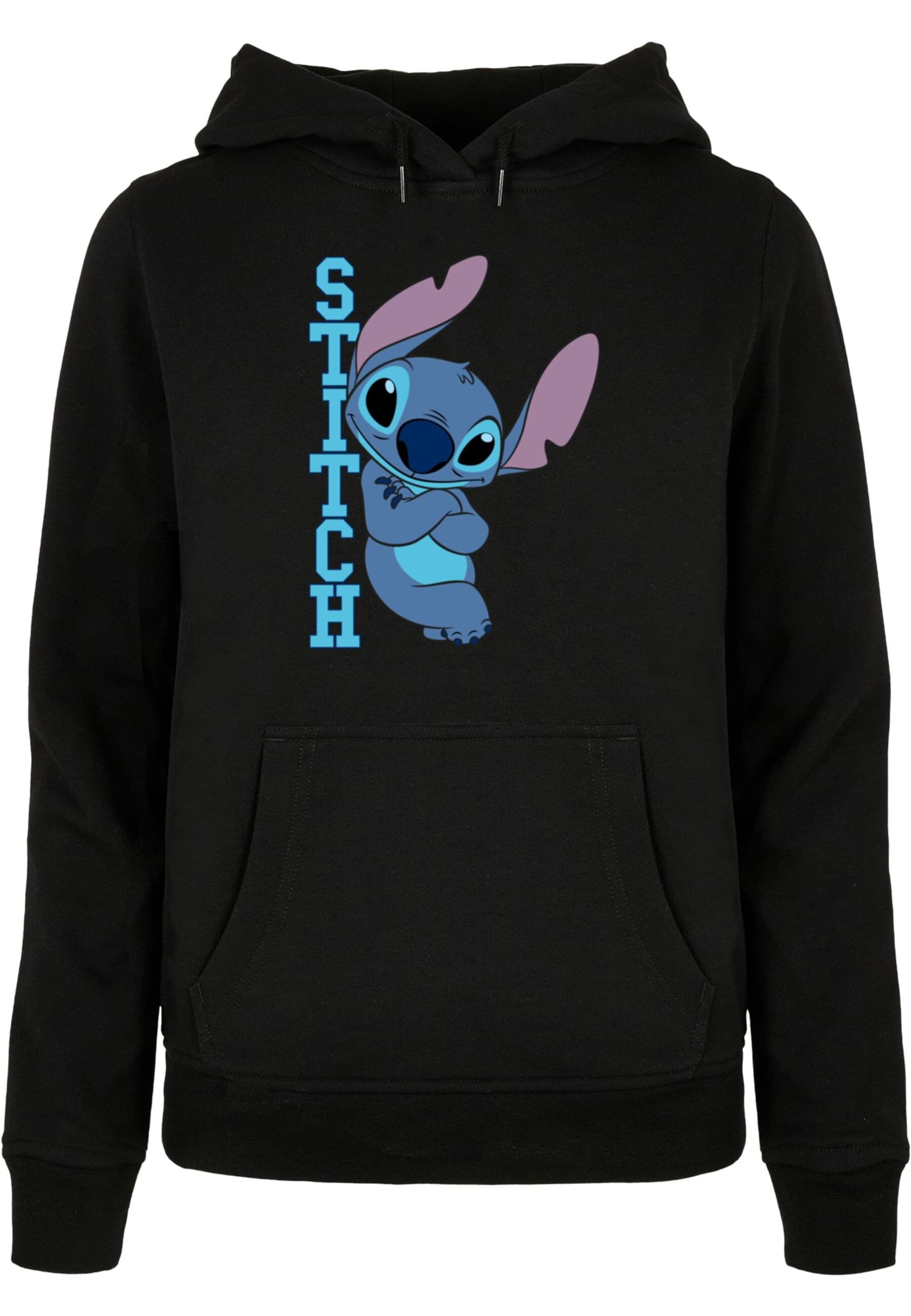 ABSOLUTE CULT Sweatshirt 'Lilo And Stitch - Posing' in Schwarz: Vorderseite