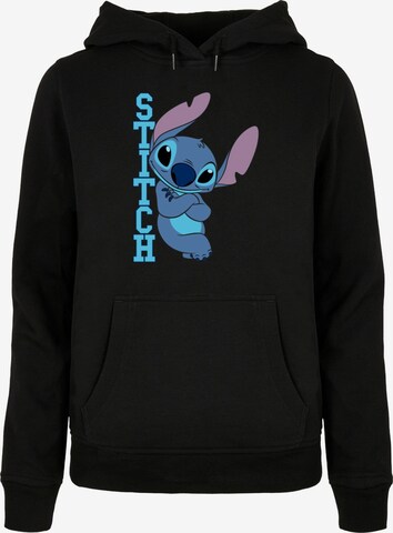 ABSOLUTE CULT Sweatshirt 'Lilo And Stitch - Posing' in Zwart: voorkant