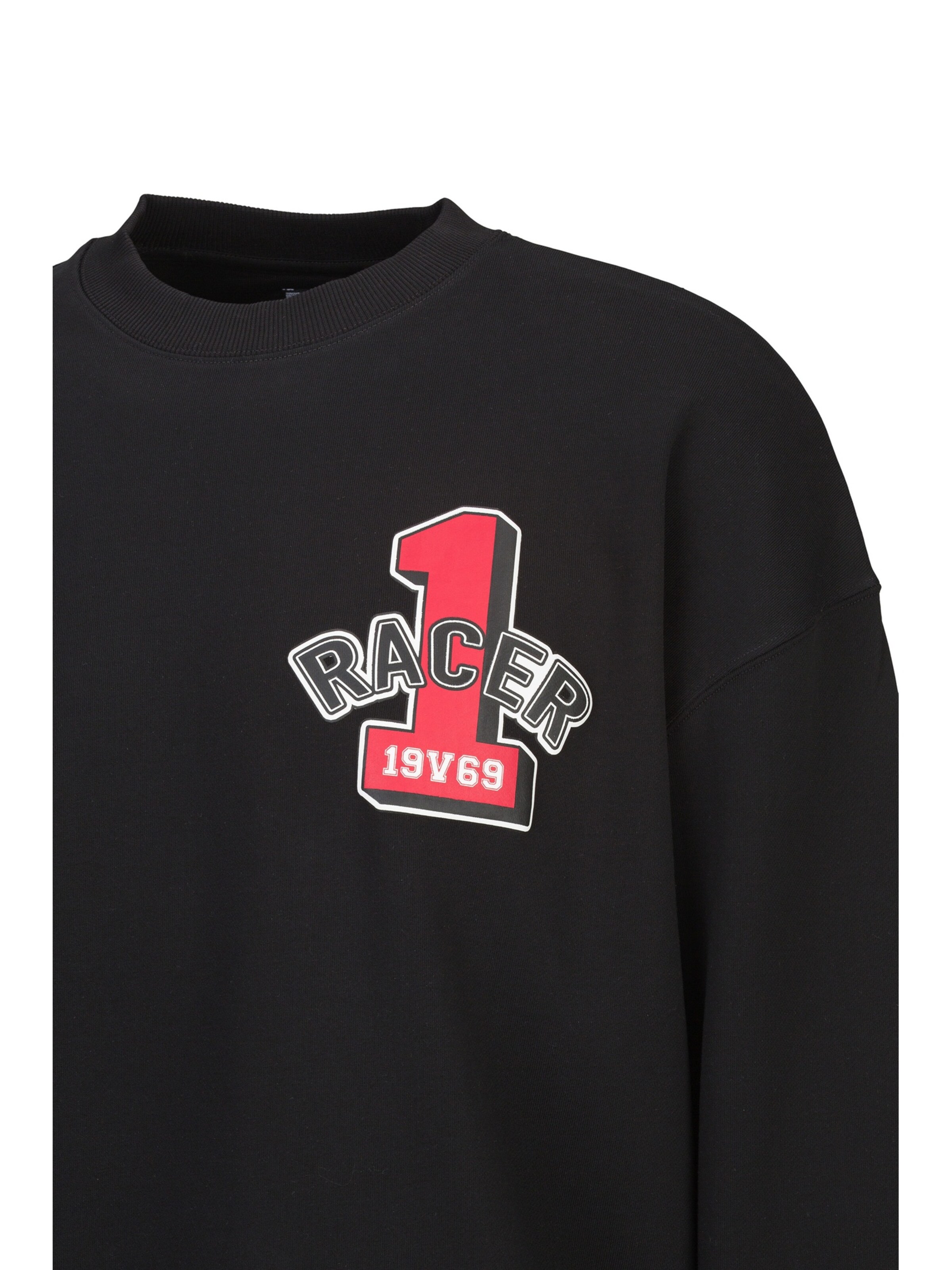 19V69 ITALIA Tréning póló 'Omero Racing' - fekete