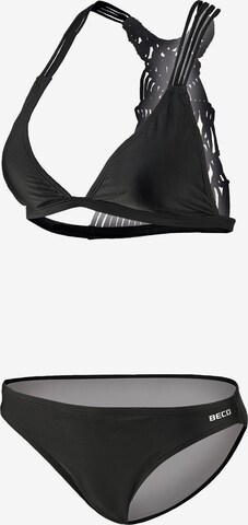 BECO the world of aquasports Triangel Sportbikini 'BEactive' in Schwarz: predná strana