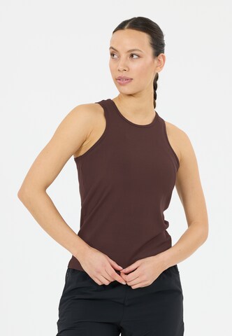 Athlecia Sporttop 'Tinashe V2' in Bruin: voorkant