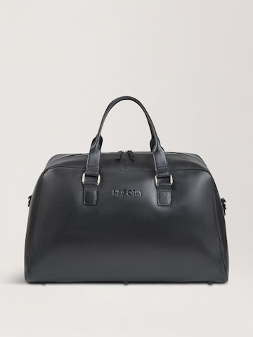 NEGOTIA Leather - Bolsa de fin de semana 'Valen' en negro: frente