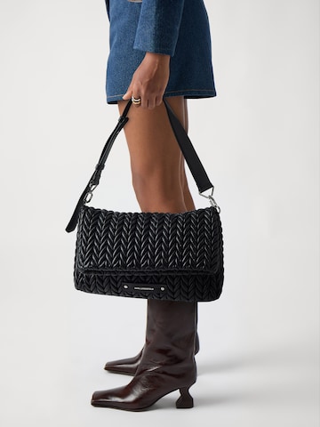 Sac bandoulière 'WEAVE' Karl Lagerfeld en noir