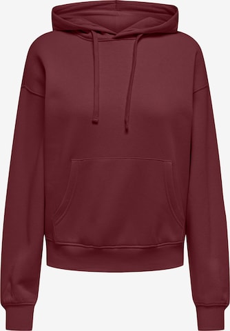 Sweat-shirt 'ONLBEST' ONLY en rouge : devant