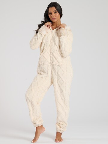 Loungeable Hausanzug in Beige: Vorderseite