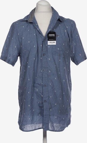 Volcom Button Up Shirt in XL in Blue: front