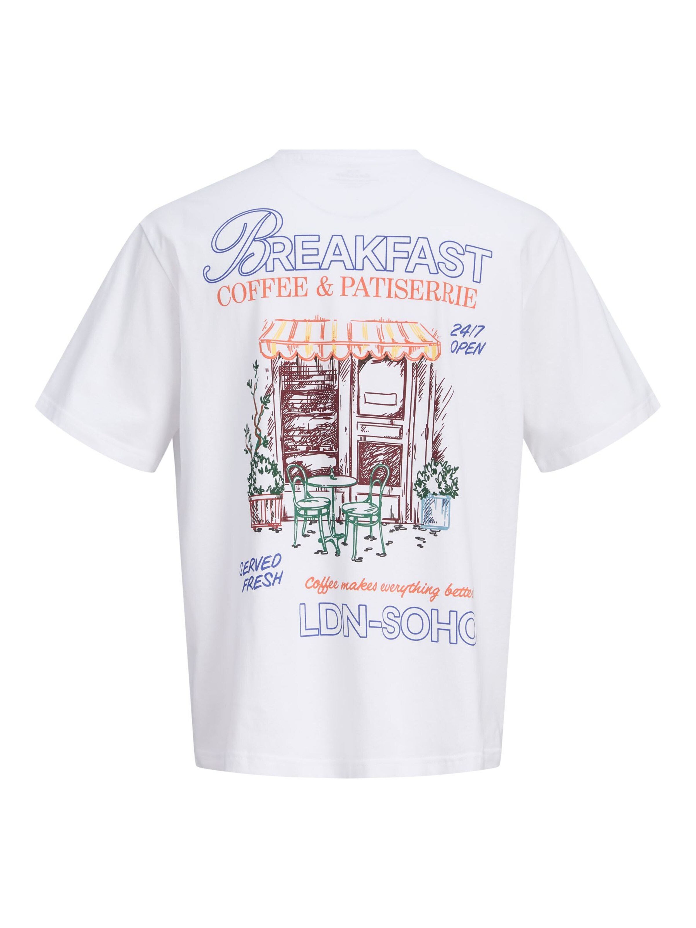 JACK & JONES Shirt 'JORSKETCH' in Wit