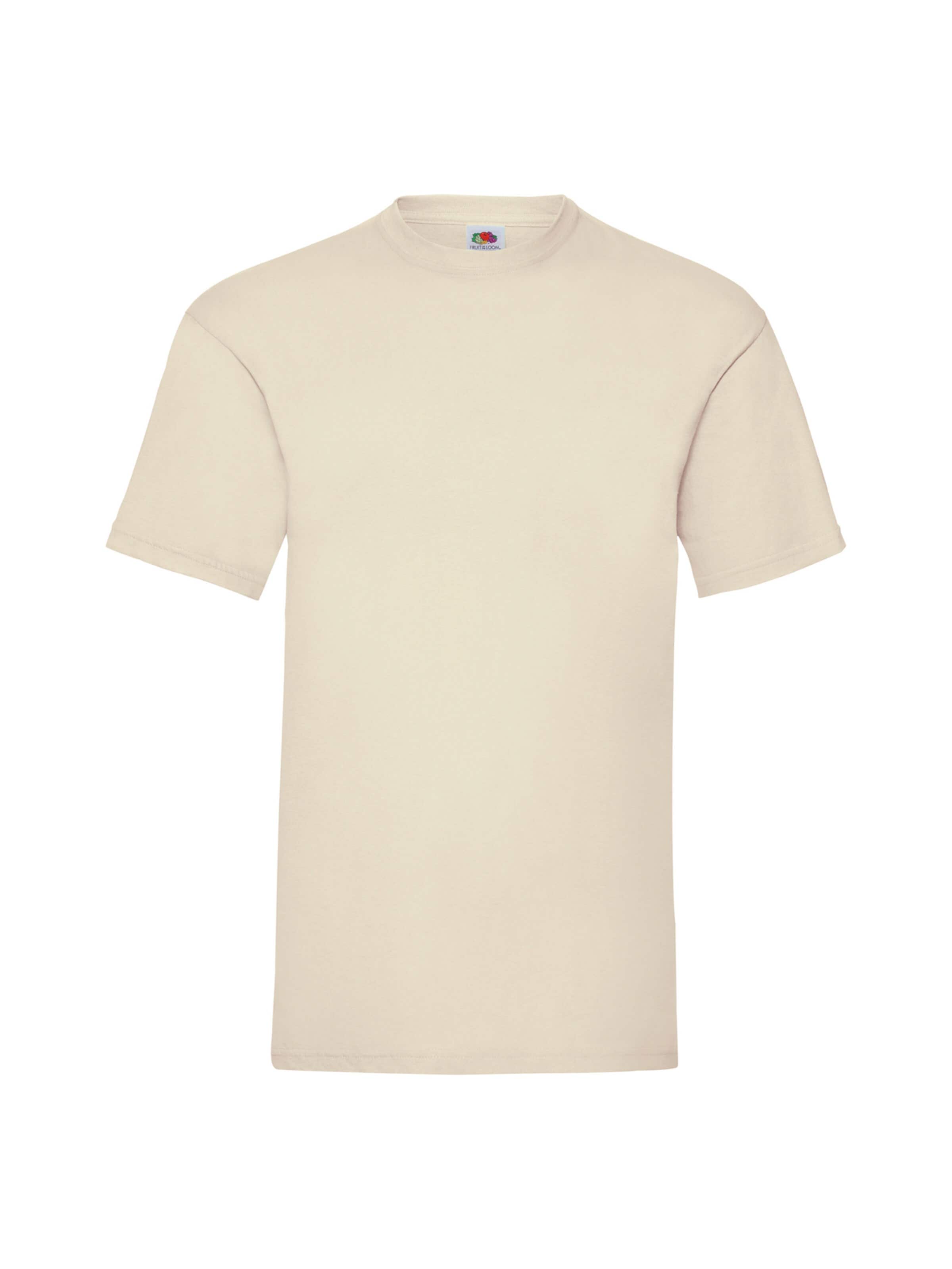 FRUIT OF THE LOOM Shirts 'T-shirt' i beige: forside