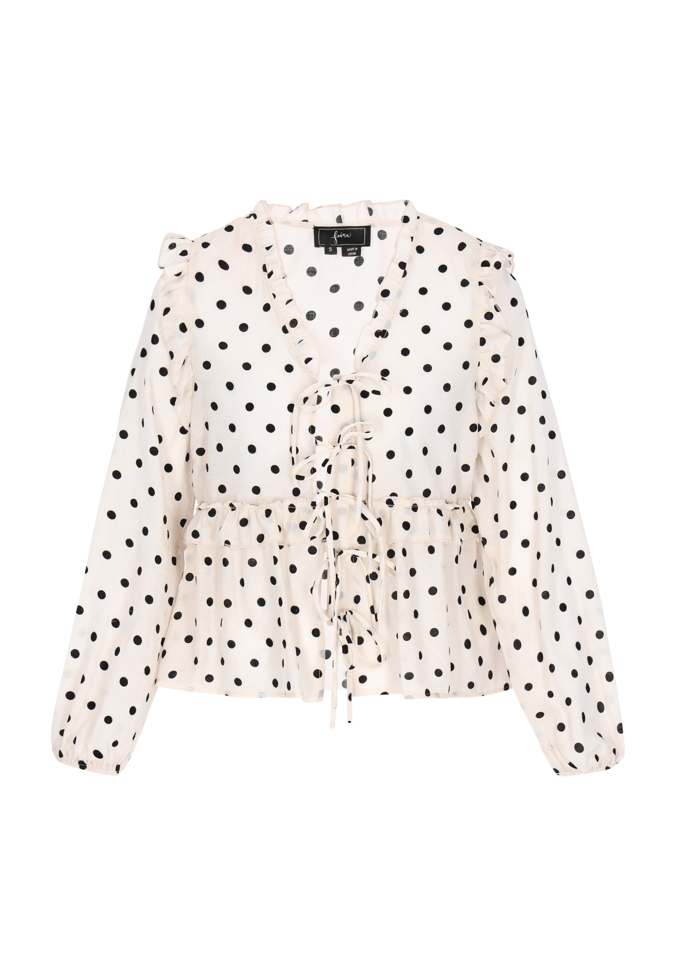 faina Bluse 'Fashion Look' i beige: forside