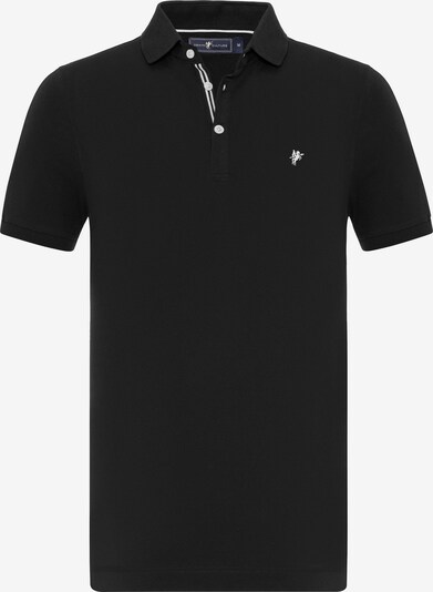 DENIM CULTURE Poloshirt 'Daven' in schwarz, Produktansicht