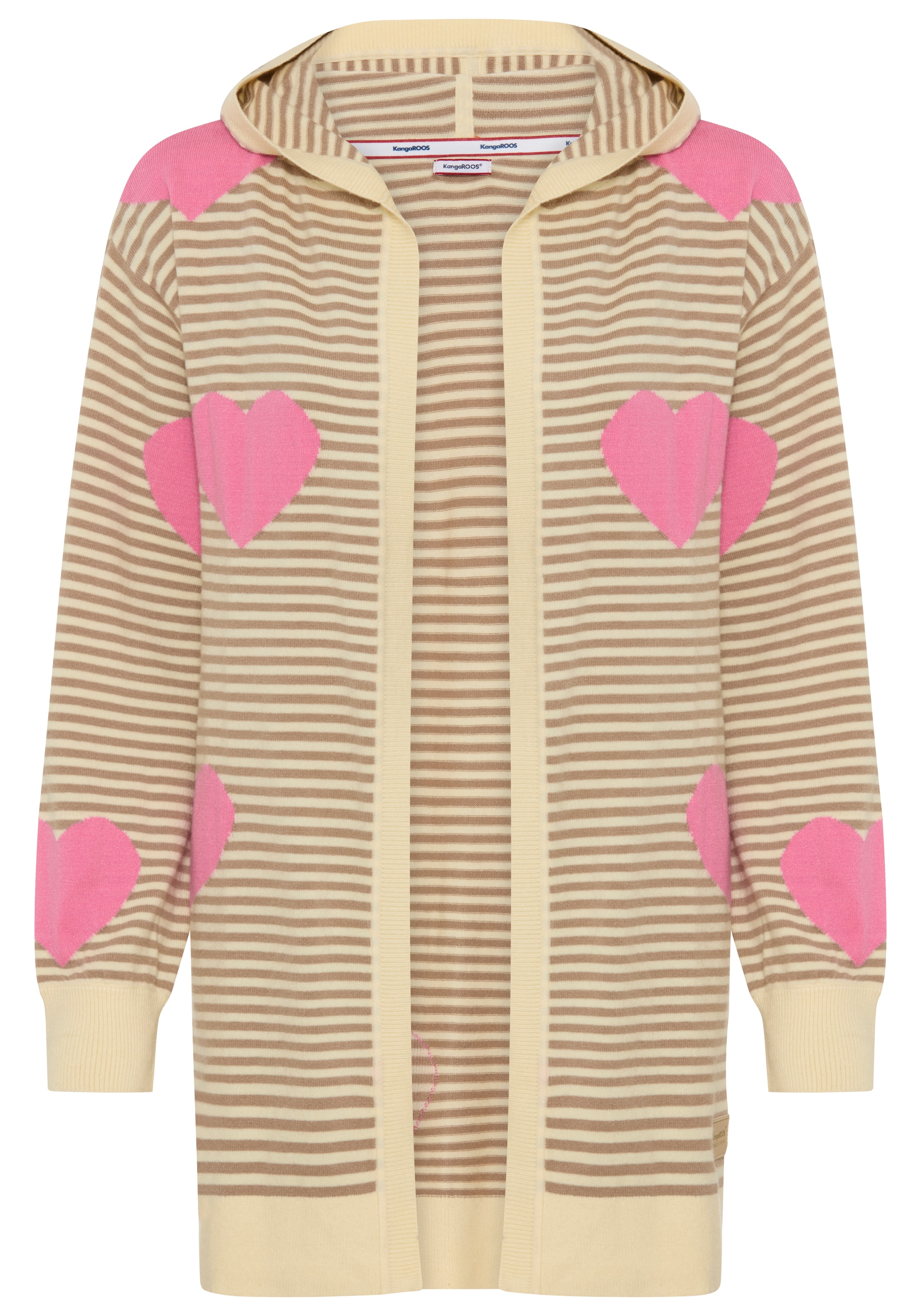 KangaROOS Strickjacke in Beige: Vorderseite