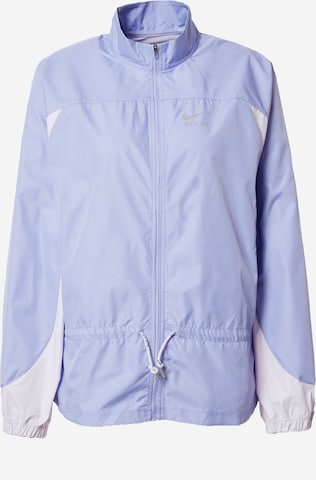 NIKE Athletic Jacket in Purple: front