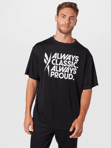 T-Shirt fonctionnel 'Pride' Reebok en noir : devant