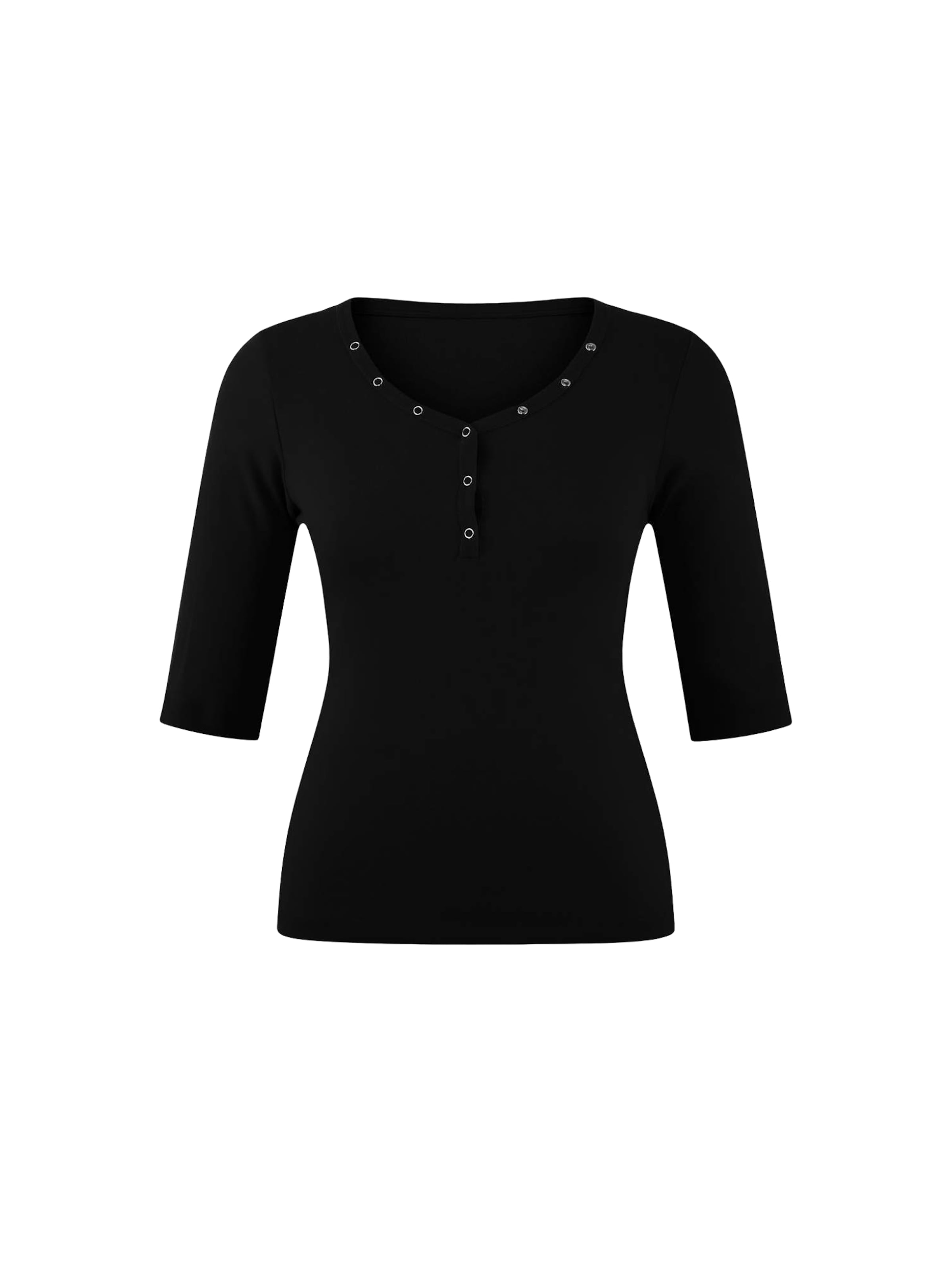 Trendyol Curve - Camiseta en negro: frente