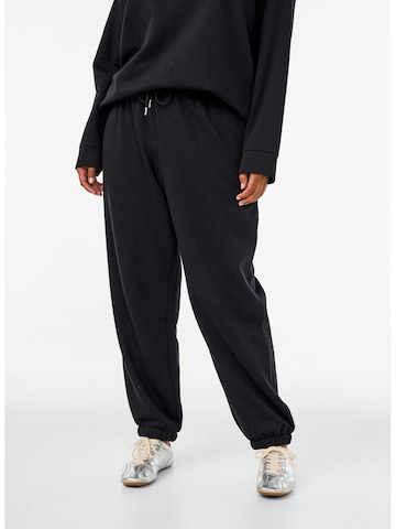 Zizzi Regular Hosen 'FLAMELA' in Schwarz
