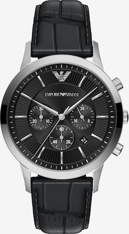 Emporio Armani Uhr in Schwarz: Vorderseite