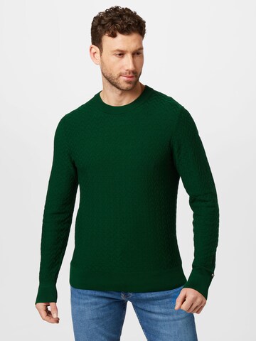 Tommy Hilfiger Tailored Sweater in Green: front