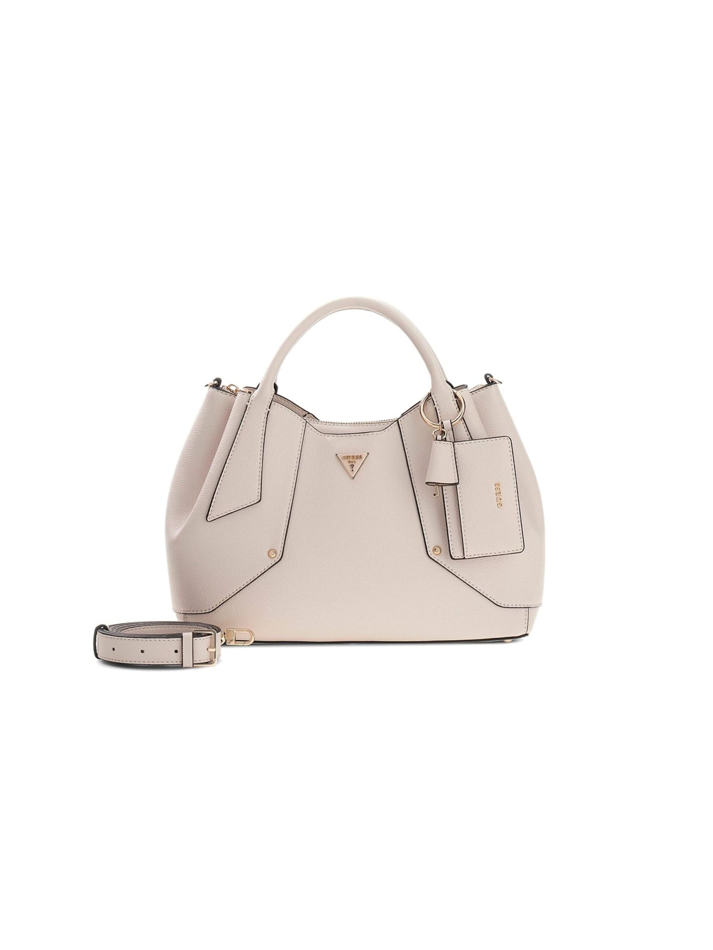GUESS Handbag 'Darcy Girlfriend Satchel' in Grey: front