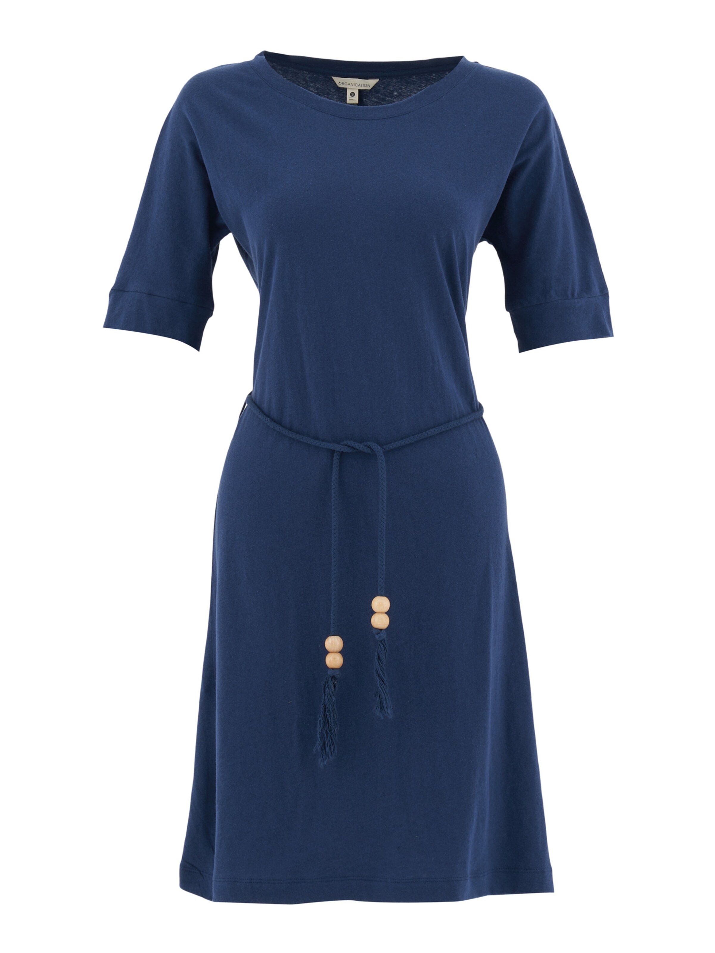 Organication Kleid in Blau: Vorderseite