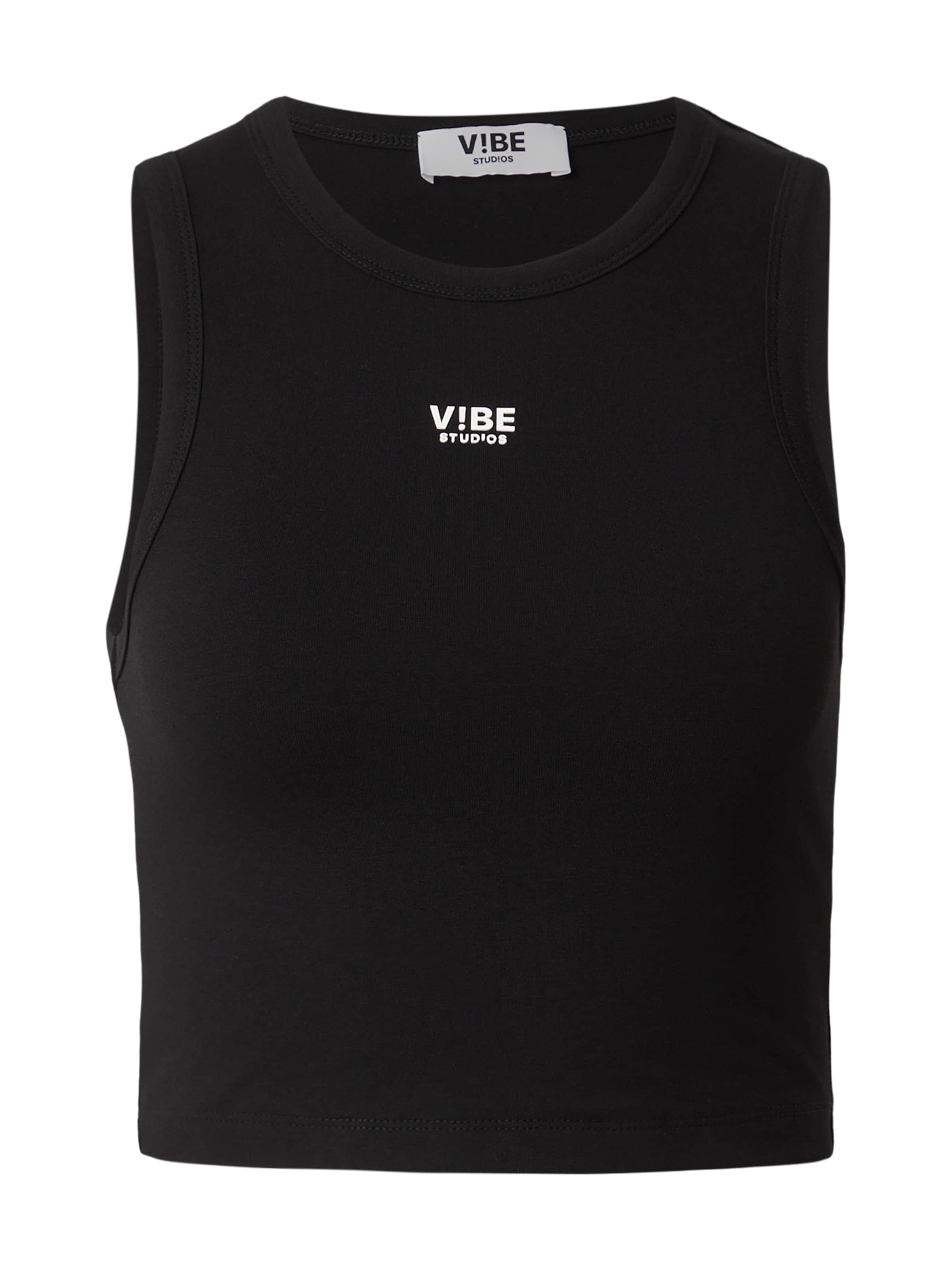 Haut V!BE STUD!OS en noir : devant