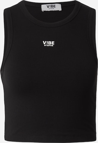 V!BE STUD!OS Топ в черно: отпред
