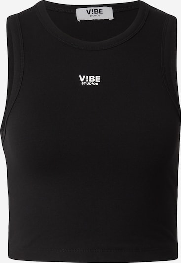 Palaidinė be rankovių iš V!BE STUD!OS, spalva – juoda / balta, Prekių apžvalga