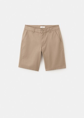 MANGO TEEN Regular Pants 'Bermudas' in Beige