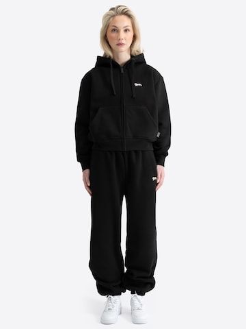 LONSDALE Jogginganzug in Schwarz: Vorderseite
