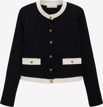 Geacă tricotată 'PERI' de la MANGO pe negru: față