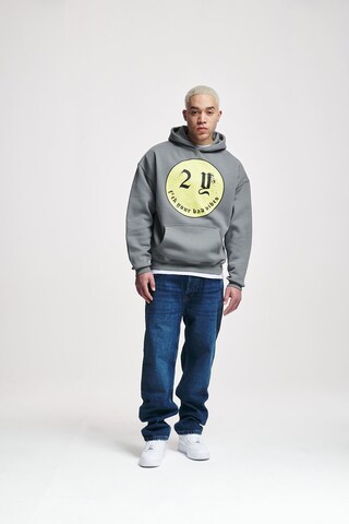 2Y Studios Sweatshirt 'Smiley' in Grey